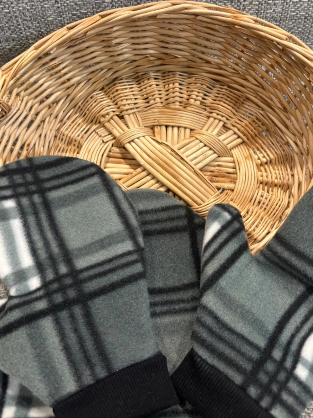 oval handle basket & dusting mitts practical life material idlewild montessori
